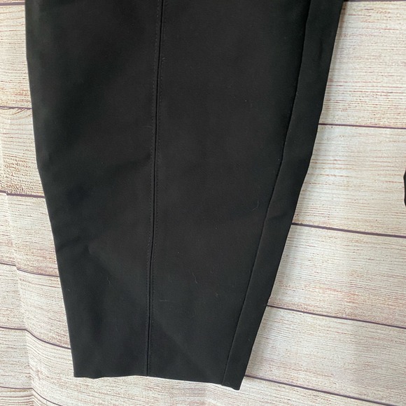 Lane Bryant Black Ponte Crop Dress Pants Zip Pockets Size 20 Womens - Picture 3 of 6